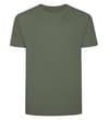 Thumbnail Sage green plain crew neck T-shirt, front view.